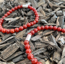 Afbeelding in Gallery-weergave laden, Agaat rode armband met bedel