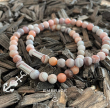 Afbeelding in Gallery-weergave laden, Botswana Agaat armband met bedel