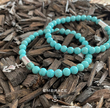 Afbeelding in Gallery-weergave laden, Turquoise matte armband met bedel