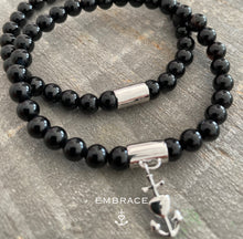 Afbeelding in Gallery-weergave laden, Onyx armband met bedel
